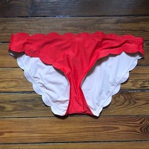 [J. CREW] scallop bikini bottom